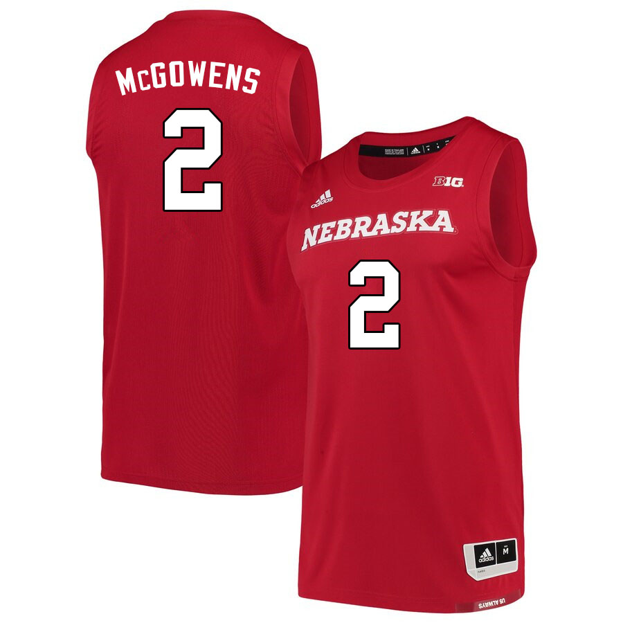 Men #2 Trey McGowens Nebraska Cornhuskers College Basketball Jerseys Sale-Scarlet